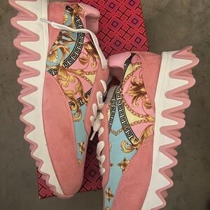 Liliana Women's Pink and Blue Athletic Shoes